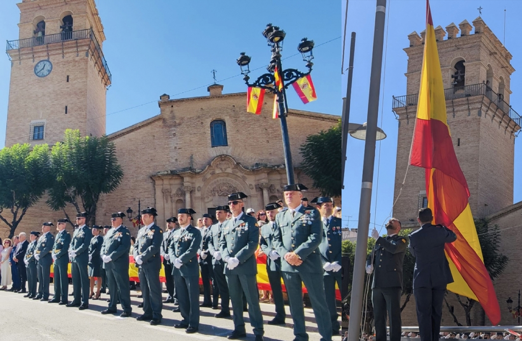 Totana celebró el Día de la Fiesta Nacional con el tradicional Homenaje a la Bandera